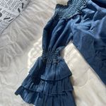 Eighty Eight Off The Shoulders Denim Shirt Dress Size Medium Photo 3