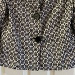 carole little Black/White Floral Embroidery Jacket M Photo 3