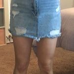 Forever 21 Distressed Jean Skirt Photo 0