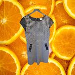 Beige by ECI Black and White Diamond Dress with‎ Solid Black Accents Size 14 Photo 3