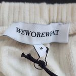 We Wore What  Cream Halter Crop Top Size Medium NWT Tie Neck Halter Top Photo 6