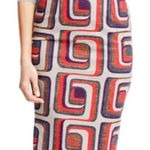 Boden Modern Preppy Pencil Skirt Knit Career Chic Cotton Blend Size 6 Small US Red Photo 0