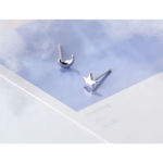 Boutique Dainty 925 Sterling Silver Mismatch‎ Moon Star Stud Earrings Photo 6