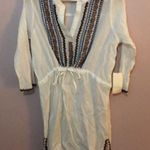 Shoshanna Corfu Beading Drawstring Tunic Cover Up Photo 3