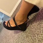 Wild Fable  Black Women’s Platform Wedge Sandals 7.5 Photo 2