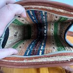 Mexicana colorful raffia crossbody handmade bag Brown Photo 3
