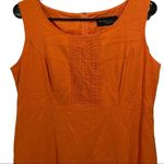 Sag Harbor Vintage Linen 2 Piece Set Tangerine Eclectic Hippie Swirl Shirt Dress Photo 5