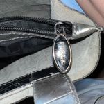 Furla  Croco Embossed Metallic Leather Diagonally Divided Three Pocket‎ Tote Bag Photo 14
