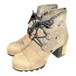 Sorel  Addington Lace-Up Ankle Boots Leather Shoes Size 7 Womens‎ Photo 0