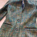 Rachel Roy NWOT Green Tweed Wool Blazer Sz 0 Photo 1