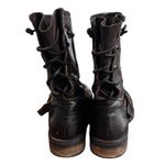 Vintage Buffalo Leather Moto Buckle Boots Women’s Size 38 Brown Y2K Biker Style Photo 4