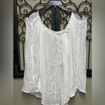 Ekouaer  white bell sleeve cold shoulder cover up Photo 3