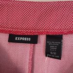 EXPRESS  NEW Red Herringbone Pencil Mini Skirt Holiday Festive Size 9/10 NWT Photo 4