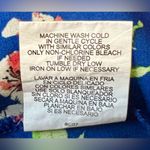 Lily White Women’s Blue Floral One Shoulder Blouse by - Sz Medium Photo 3