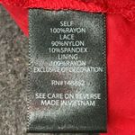 Torrid  Chiffon Swiss Dot Lace Crochet Inset Tie-Front Top Blouse Plus Size 4X Photo 7