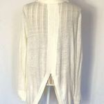 Inhabit off white lagenlook linen button cardigan Size M Photo 1
