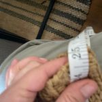 Boho Western Tan Cropped fringe chunky knit mock neck sweater Size L Photo 7