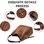 Realer Faux Brown Leather with Tassel Hobo Bags Photo 3