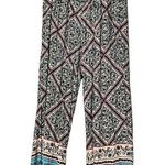 Wonderly  plus size Spanish Villa border print floral pants slit on side of legs Photo 0