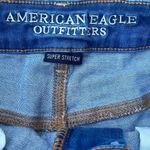 American Eagle Hi-Rise Shortie Super Stretch dark wash jean shorts size 4 (28) Photo 2