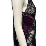 Lycan5ive19 Lingerie Purple with Black Lace Erotic Nighty Plus Size For Women Si Photo 5