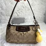 Coach y2k Brown Signature Canvas Wristlet Mini Purse Photo 0