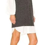 Brochu Walker Revolve  Ebella longsleeve Layered cashmere wool Grey Shirt Dress M Photo 1