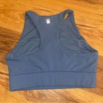 Spyder  Active Blue High Neck Crop Tank Sports Bra Women Medium Athletic Stretch Photo 4