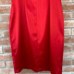 Eliza J One Shoulder Sheath Dress Knee Length Bow Red Women’s 14 Cocktail Party Photo 6