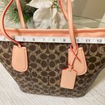 Elegant Brown and Pink Tote Bag Photo 5