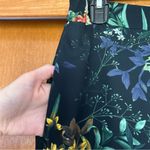 Chico's Floral Wide Leg Soft Pull On Pants Size 1 US 8 Medium Photo 3