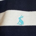 Joule Clothing Navy White Stripe Long Sleeve Polo Shirt Size 8 GUC #6005 Blue Photo 3