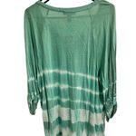 Bandolino Green Tie Dye V Neck 3/4 Sleeve Bohemian Tunic Size XXL retro Photo 2