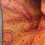 Women’s Vintage Suede Leather Base Knitted crocheted Sleeves Brown Medium Large Photo 7