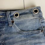 Altar'd State Altar’d State Size 25 Cut Off Denim Shorts Distressed Grommets Button Fly Grunge Photo 8