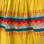 Anthropologie Leifsdottir ribboned Quilotoa multicolored strapless dress size 4 Photo 13