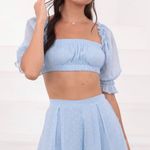 Lucy in the Sky blue chiffon set Photo 0