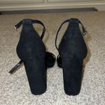 Lulus Taylor Black Suede Ankle Strap Heels Photo 2