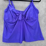 Shore Club Purple Padded Swimwear Tankini Tank Top Plus 18 1X Photo 3