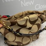 Coach y2k  Black Brown Carly Large Hobo Signature Shoulder Bag Purse Photo 5