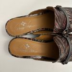 Patricia Nash  Tilly Multicolor Leather Mules Size 9.5 Photo 12