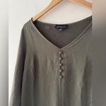 Fortune + Ivy Olive Green Tie Sleeve Blouse Photo 1