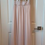 JJ's House Gold sequin and blush, pink chiffon, long formal dress size XS Photo 0