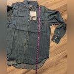 Sandrine Rose By Free People Women’s Blue Denims Shirt Long Sleeve size S Photo 6