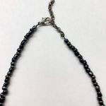 Moon Choker Necklace Gray Photo 2