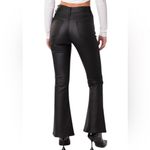Edikted Luna Faux Leather Flare Jeans - Size Large – NWT Photo 3