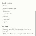 Anthropologie Maeve Hedy Ruffled Midi Dress Floral New With Tags Photo 2