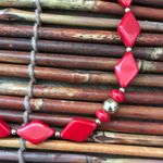 Trifari Red & Gold Bead Necklace Photo 5