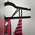 Splendid NEW Pink Navy Striped Sleeveless Fit Flare Tunic Dress Coverup Sz Med Photo 4