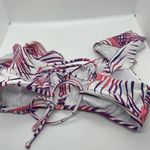 Raisin's  Back to Bali Ruffled shoulder Bikini Top M Photo 5